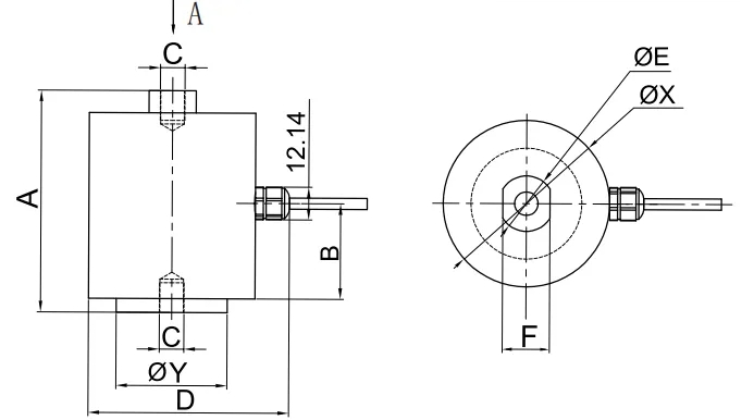 tension and compression load cell x s07