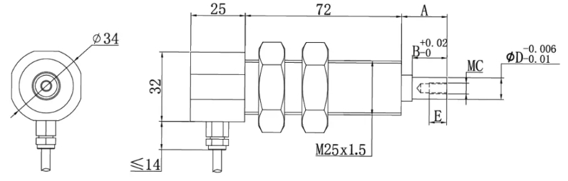 x zl18 series shaft head