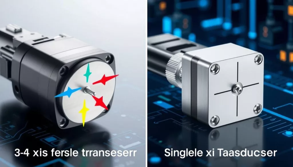 3 axis vs single-axis force transducers