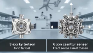 Differences between 3 axis and 6 axis force torque sensors