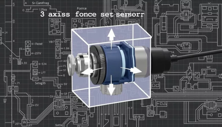 How does a 3 axis force sensor work?