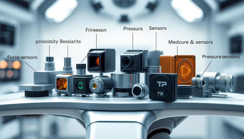 Types of sensors in medical robotics