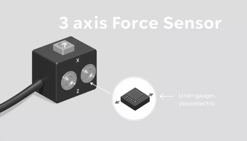 how does a 3 axis force sensor work