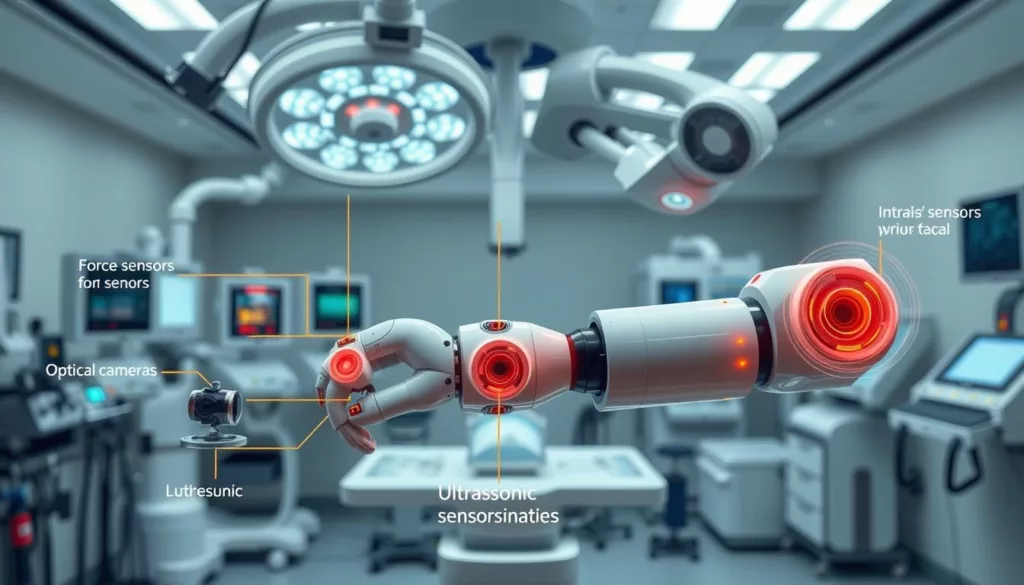 types of sensors in robotic surgery