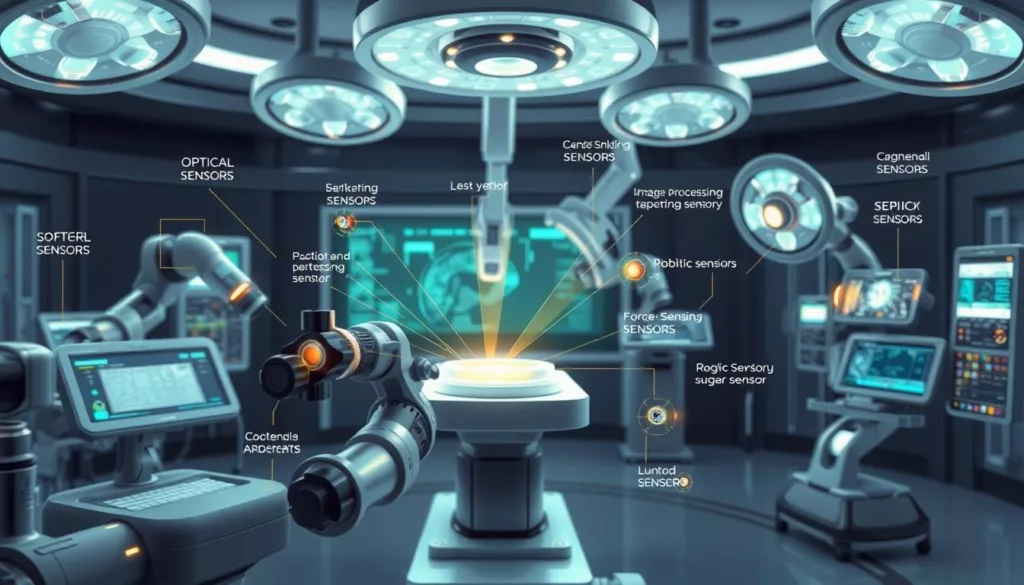 types of sensors used in robotic surgery systems