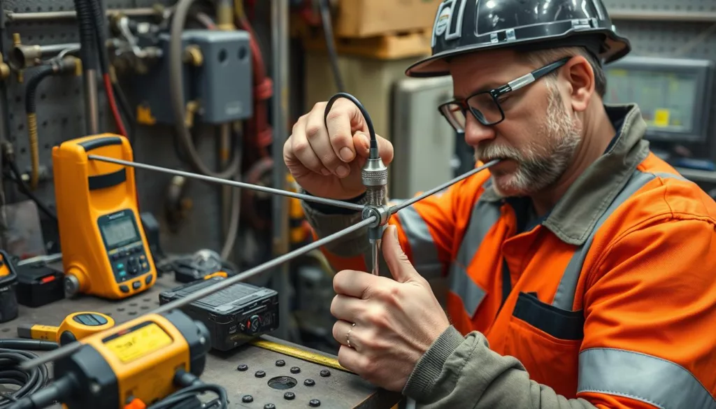 wire tension sensor installation